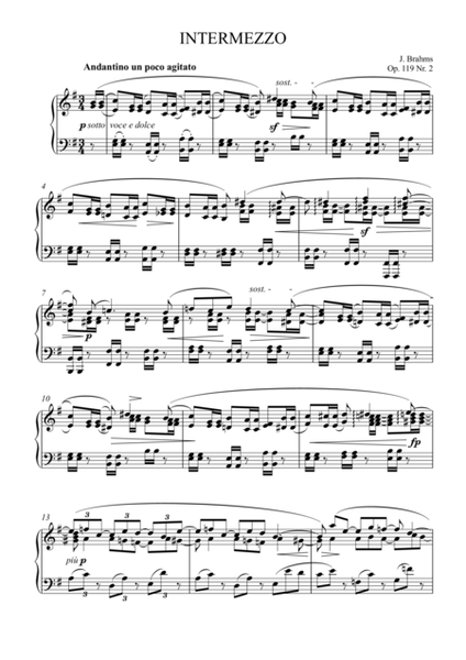 Johannes Brahms - 4 Piano Pieces opus 119