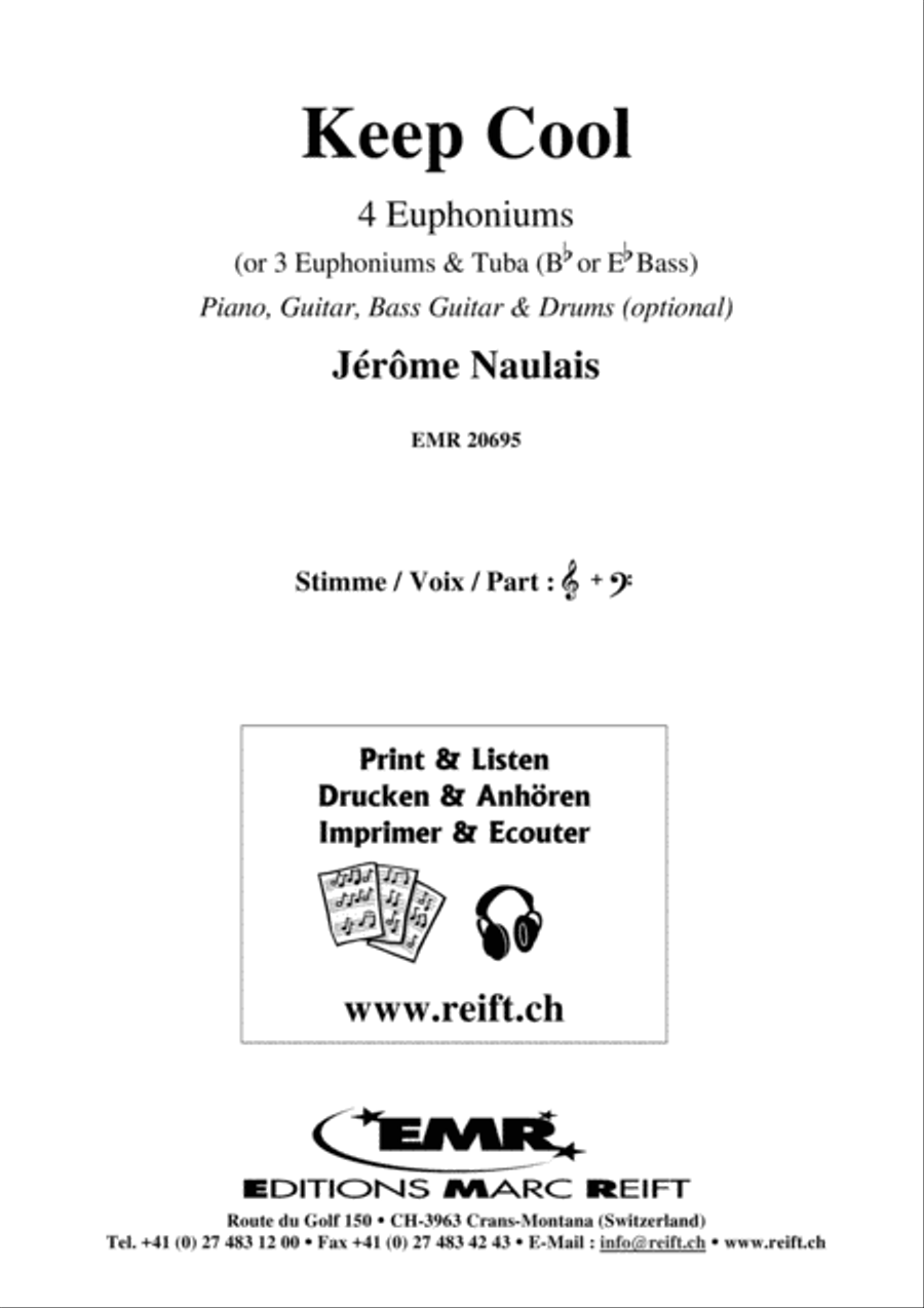 Keep Cool Keep Cool Euphonium Quartet scores gallery preview page 2