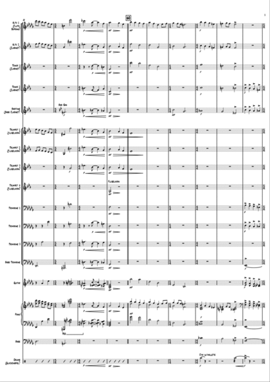Christmas Modes Christmas Modes Jazz Ensemble scores gallery preview page 5