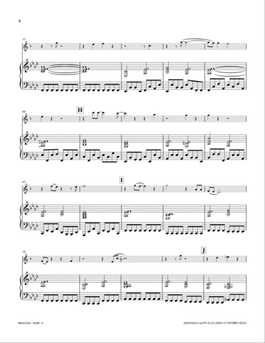 Mind Echo Alto Saxophone scores gallery preview page 4