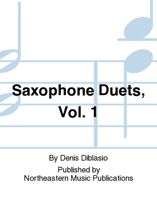 Book cover for Saxophone Duets, Vol. 1