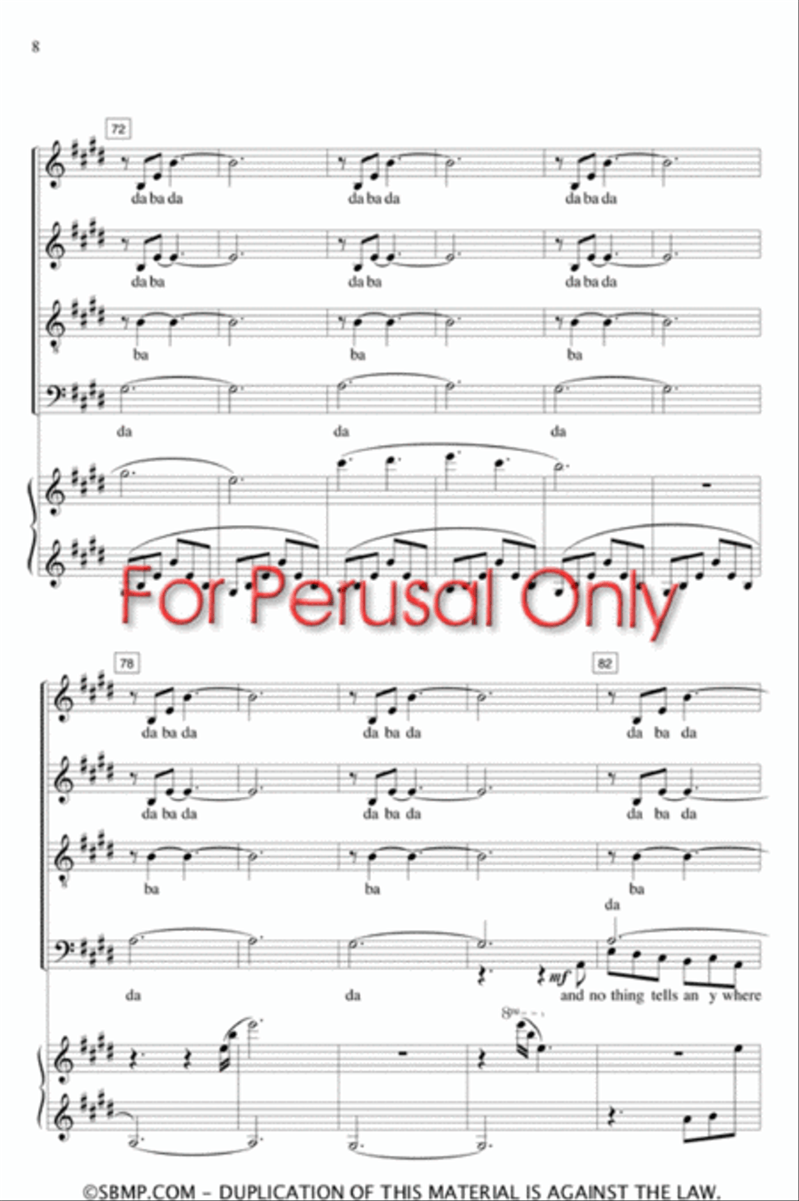 porky & porkie - SATB Octavo 4-Part scores gallery preview page 8