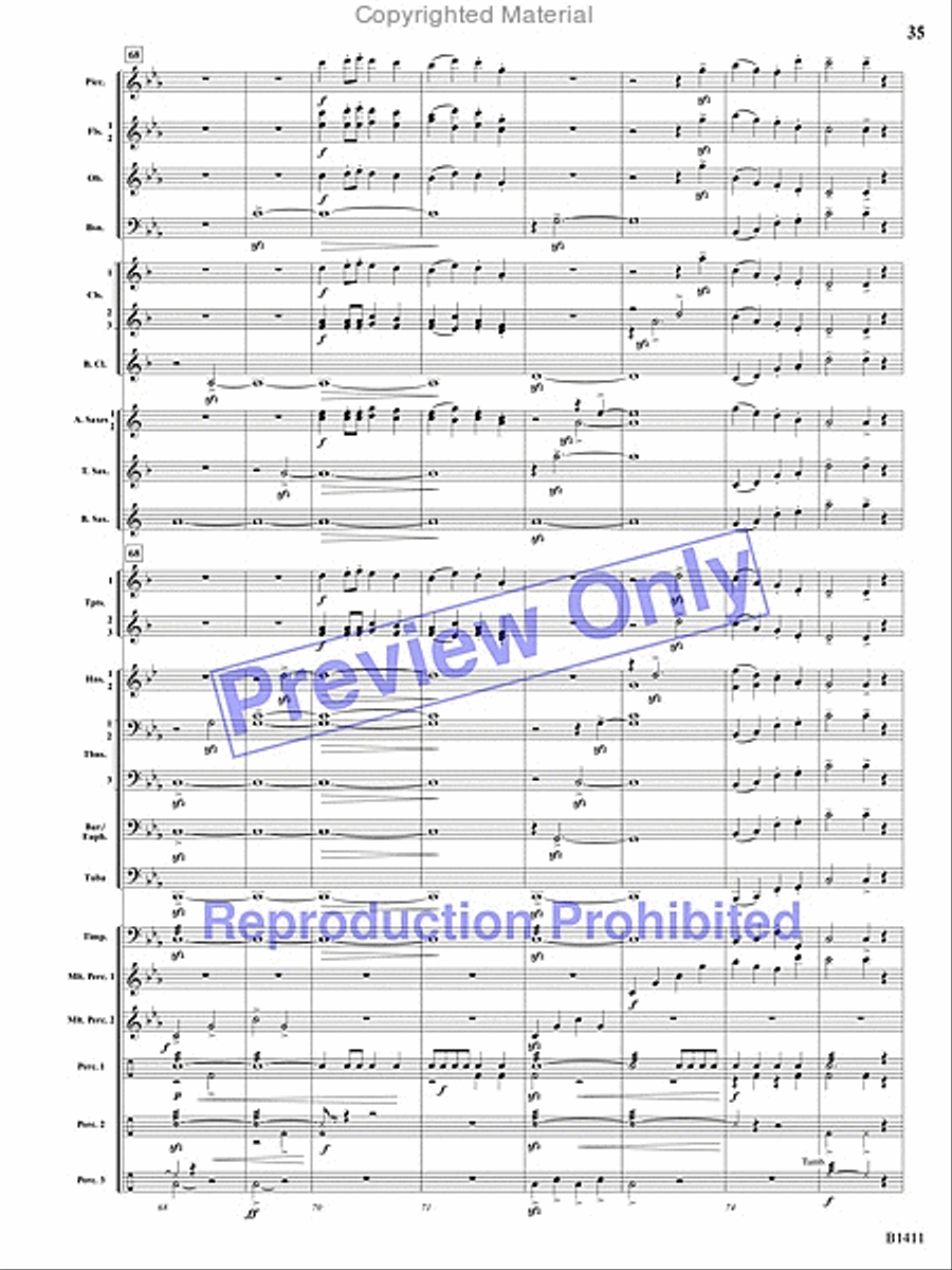 Pirates! Pirates! Concert Band scores gallery preview page 34