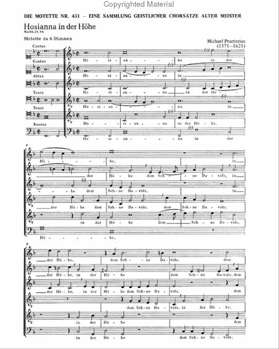 Hosianna in der Hohe Choir scores gallery preview page 2