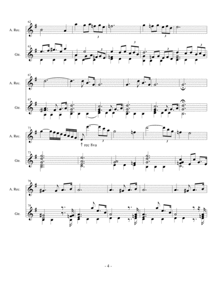 Adagio (Albinoni/Giazotto - arr. Pinno for flute [or alto recorder] and classical guitar)