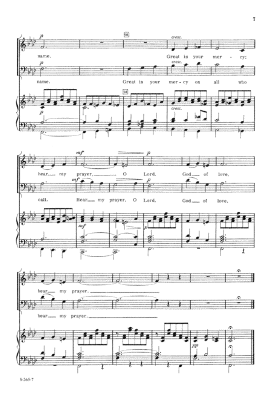 Hear, O Lord 2-Part scores gallery preview page 8