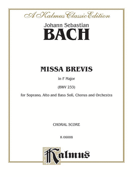 Missa Brevis in F Major