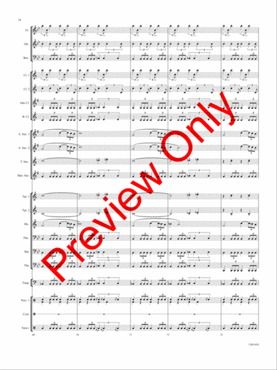 SPQR (Senatus Populusque Romanus ) Concert Band scores gallery preview page 15