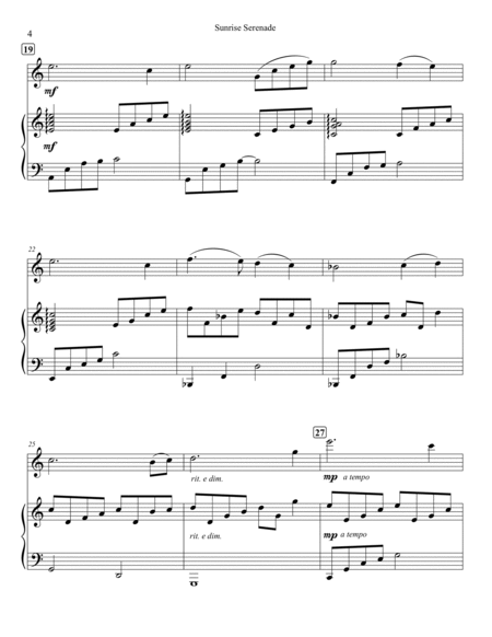 Sunrise Serenade - Violin & Piano image number null