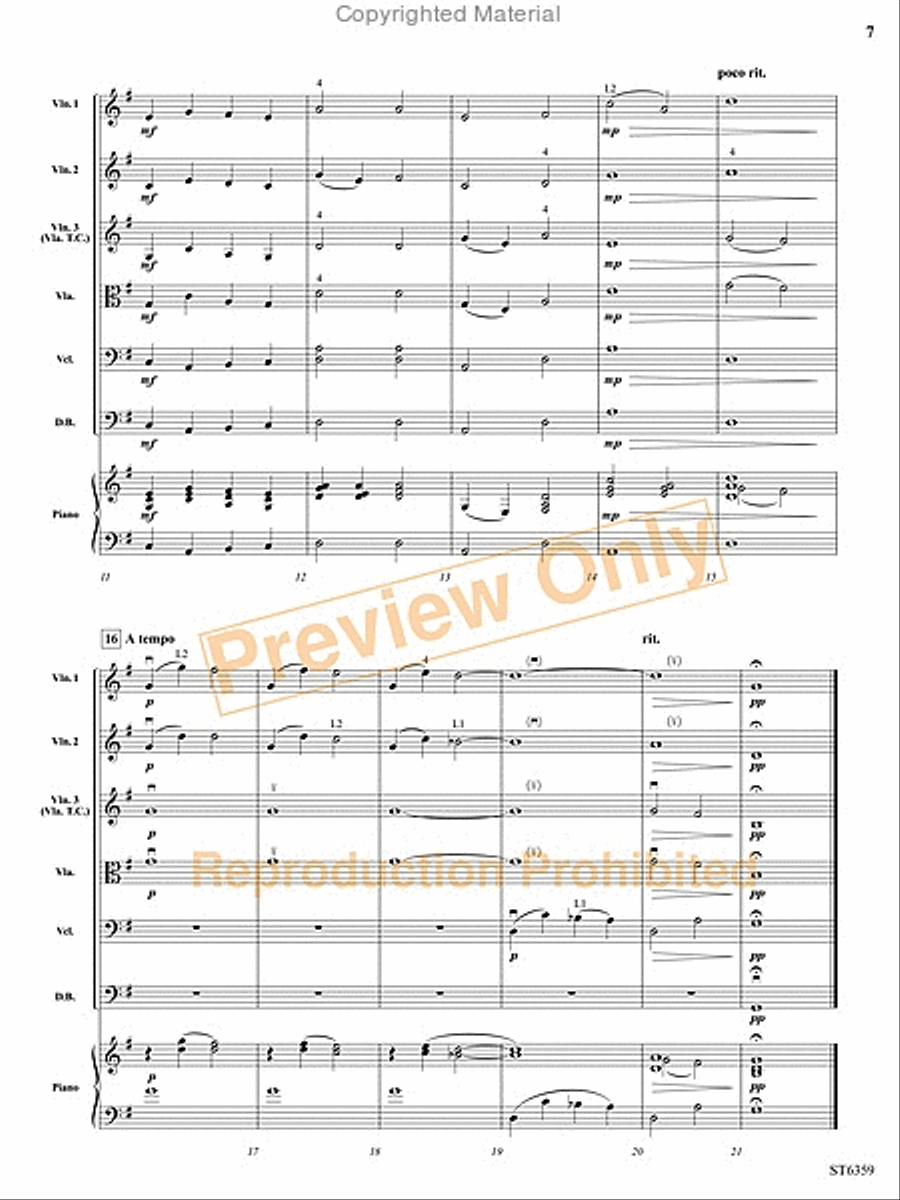 Sweet Petite Winter Suite String Orchestra scores gallery preview page 8