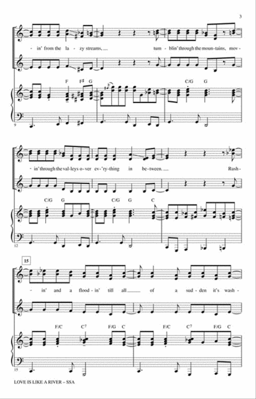 Love Is Like a River Love Is Like a River SSA scores gallery preview page 3