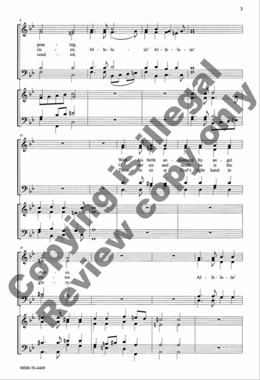 Christians, Rejoice! 4-Part scores gallery preview page 3
