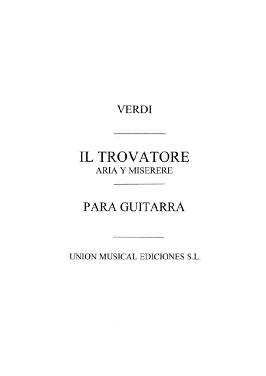 Il Trovatore Aria Y Miserere