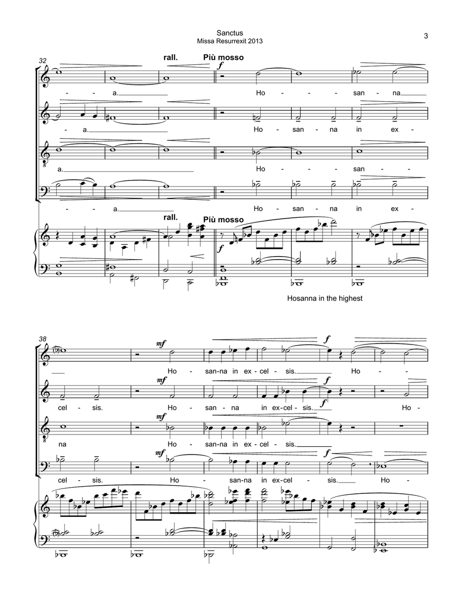 Sanctus Benedictus (from Missa Resurrexit