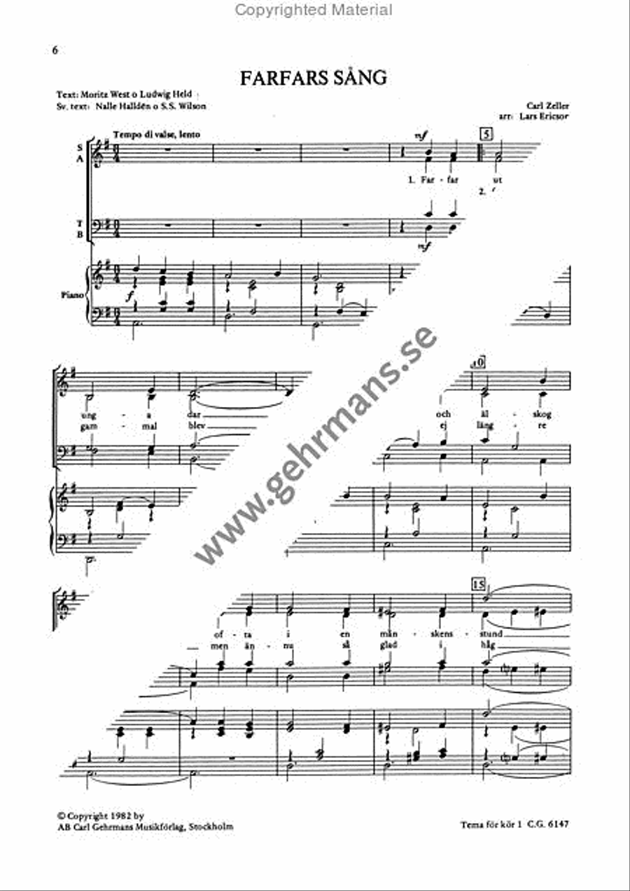 Tema for kor 1 4-Part scores gallery preview page 5