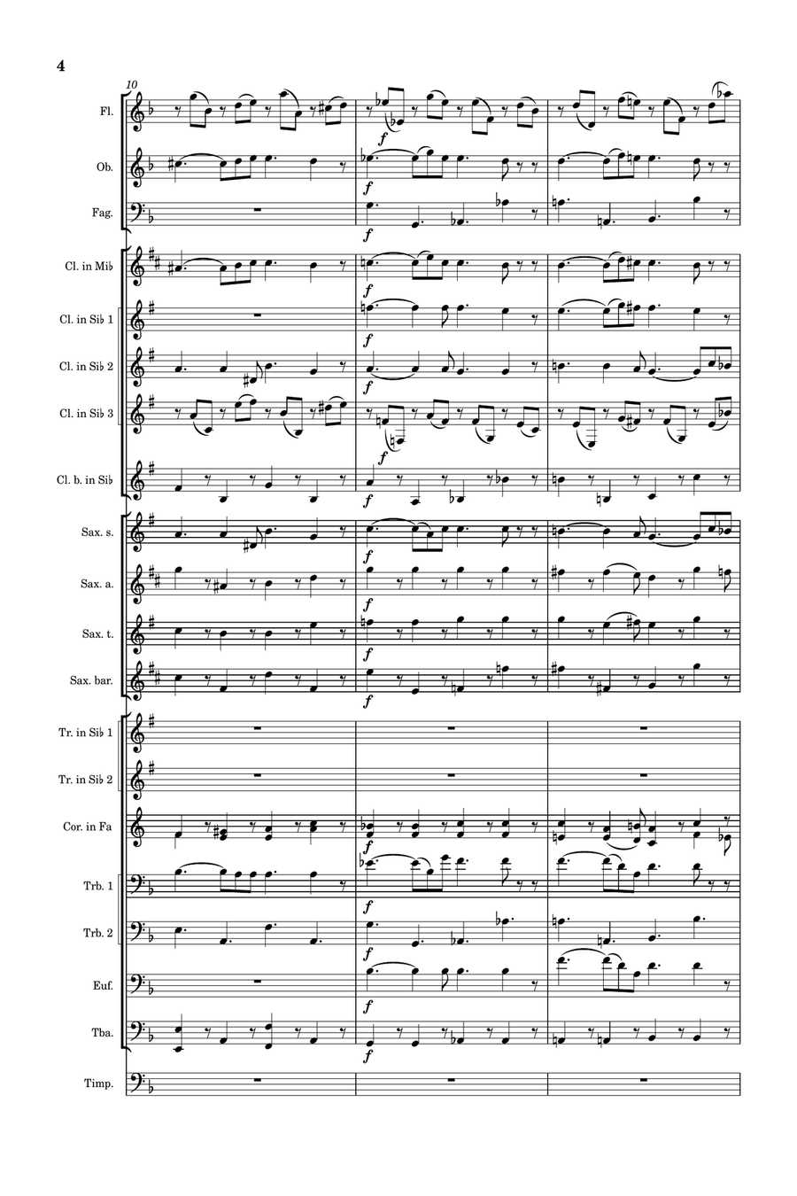 Lacrimosa dies illa Concert Band scores gallery preview page 4