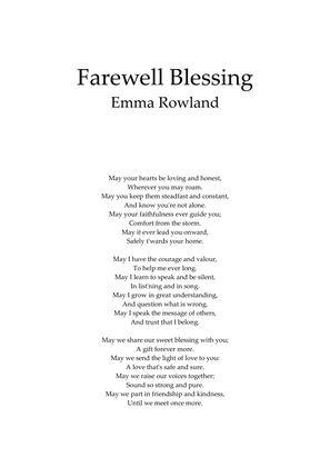 Farewell Blessing