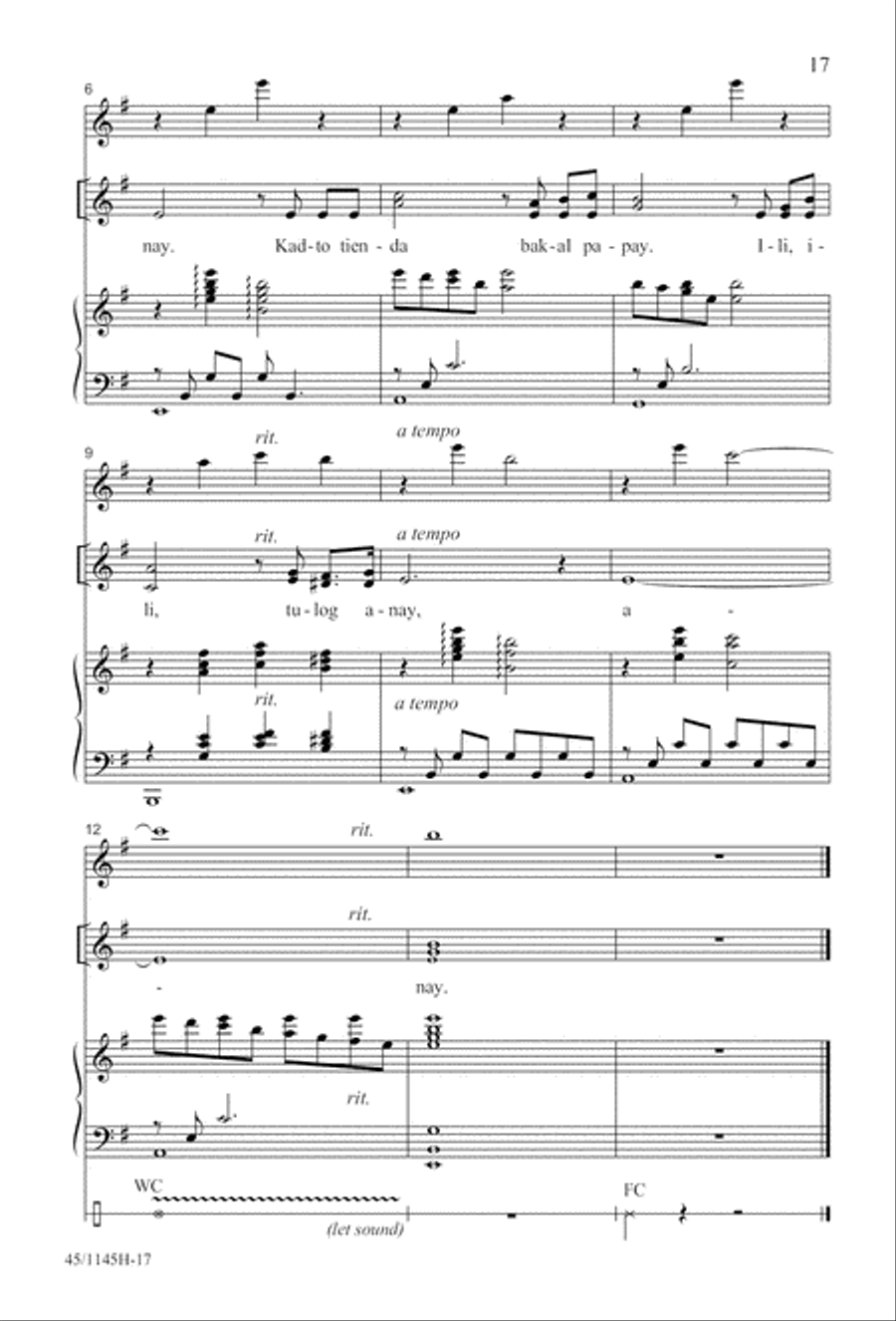We Sing the World Around 2-Part scores gallery preview page 18