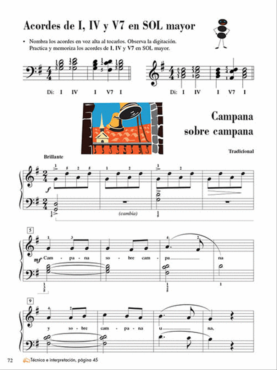 Libro de lecciones y teoria, Nivel 4 Piano Method scores gallery preview page 8