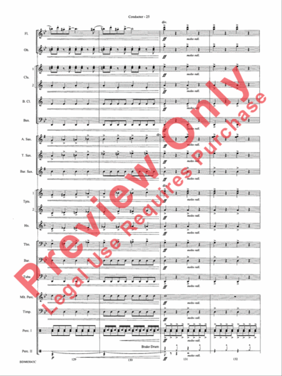 The Great Steamboat Race The Great Steamboat Race Concert Band scores gallery preview page 28