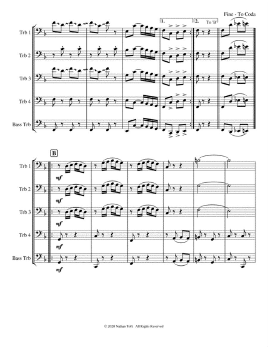 Mr. Trombonology Brass Ensemble scores gallery preview page 6
