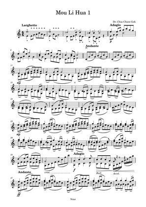 Mo Li Hua for Solo Violin