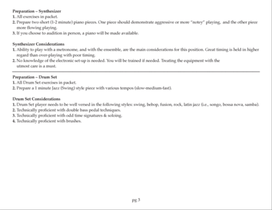 Blue Devils Front Ensemble Audition Pak - Timpani/Drumset Percussion scores gallery preview page 4