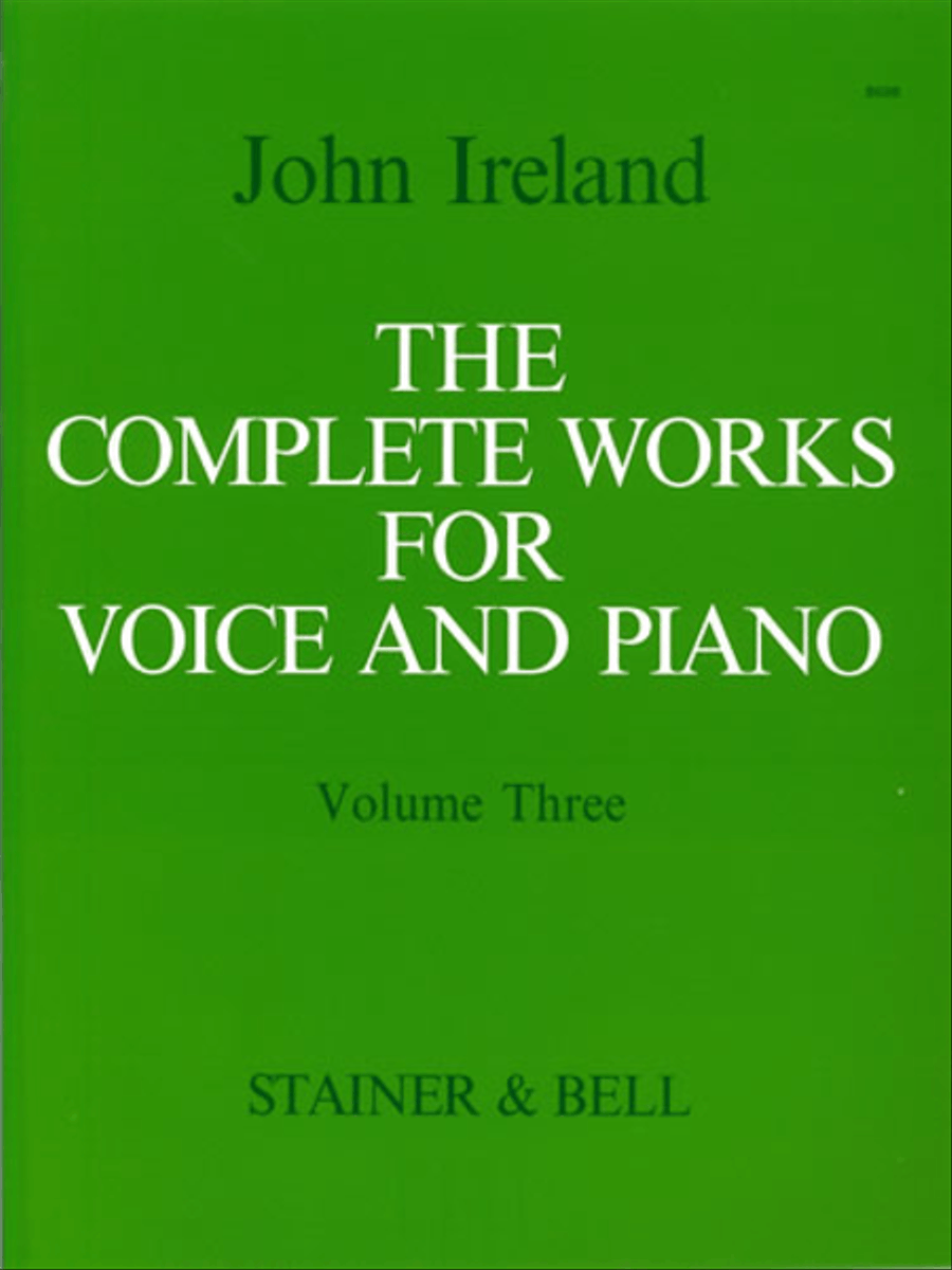 The Complete Works for Voice and Piano. Volume 3: Medium Voice Medium Voice scores gallery preview page 1