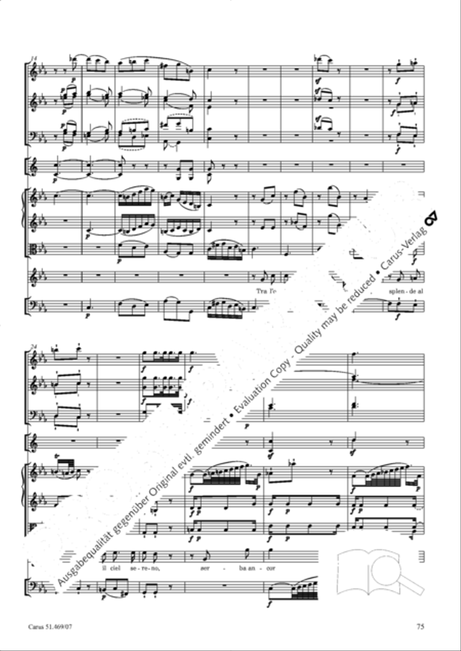 Davide penitente 4-Part scores gallery preview page 88