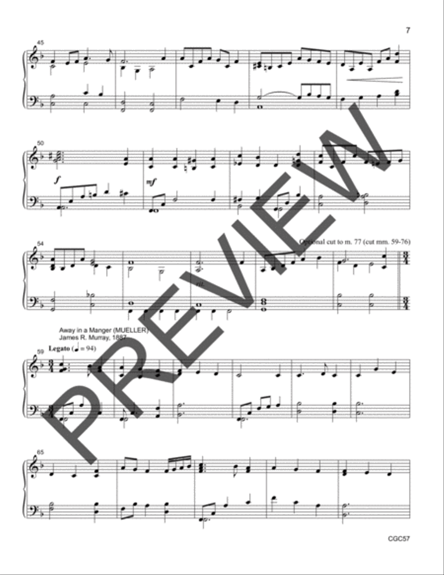 Come to the Manger Accompaniment Recording Unison Choir scores gallery preview page 5