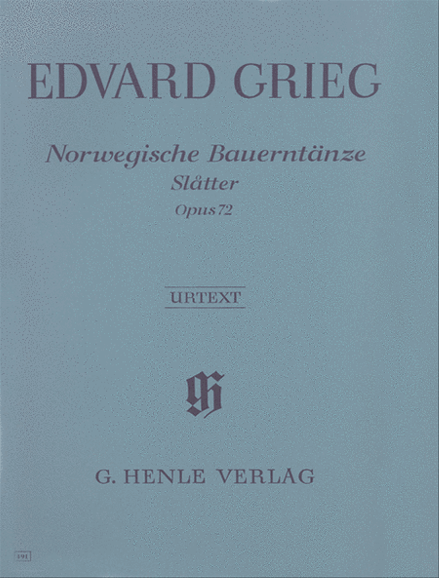 Norwegian Peasant Dances (Slåtter) Op. 72 Piano Solo scores gallery preview page 1