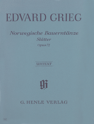 Book cover for Norwegian Peasant Dances (Slåtter) Op. 72