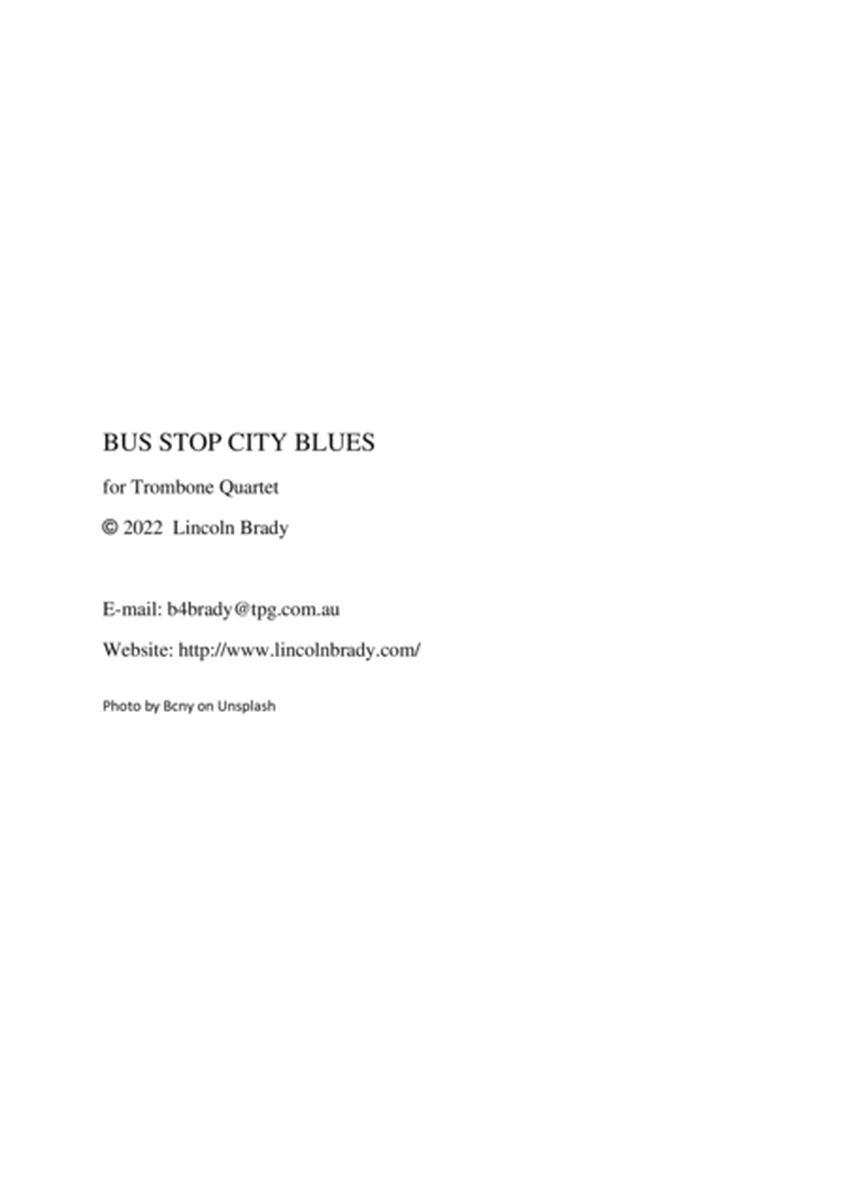 BUS STOP CITY BLUES - Trombone Quartet image number null