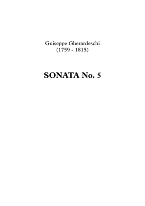 Sonata No. 5 - Giuseppe Gherardeschi