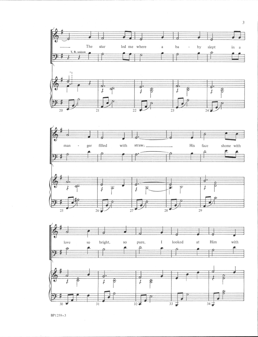 The Littlest Shepherd's Song 4-Part scores gallery preview page 3