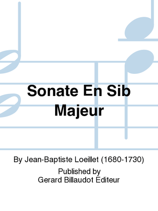 Book cover for Sonate En Sib Majeur