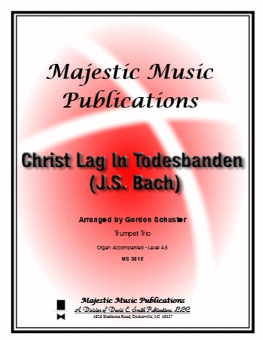Christ Lag in Todesbaden(JS Bach) Trumpet Trio scores gallery preview page 1
