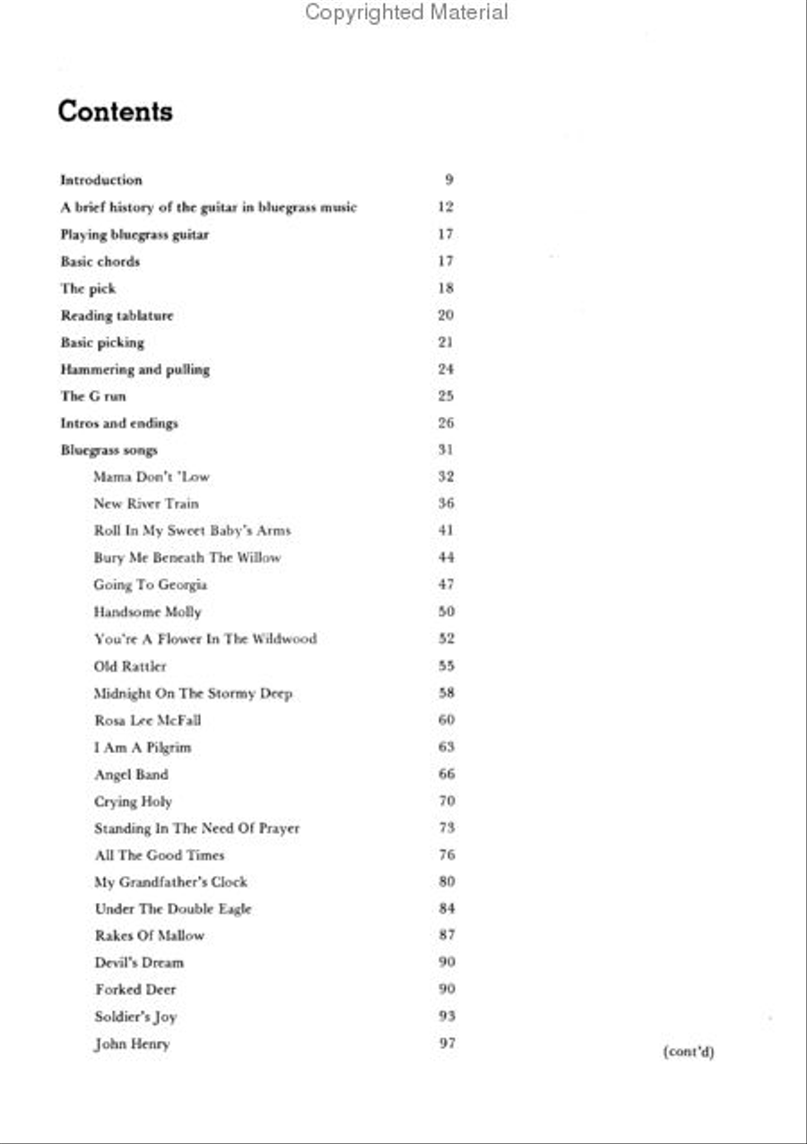 Bluegrass Guitar Acoustic Guitar scores gallery preview page 2