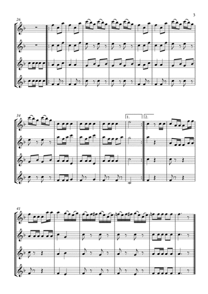 Hunting Chorus from Der Freischutz for 4 flutes - WEBER image number null