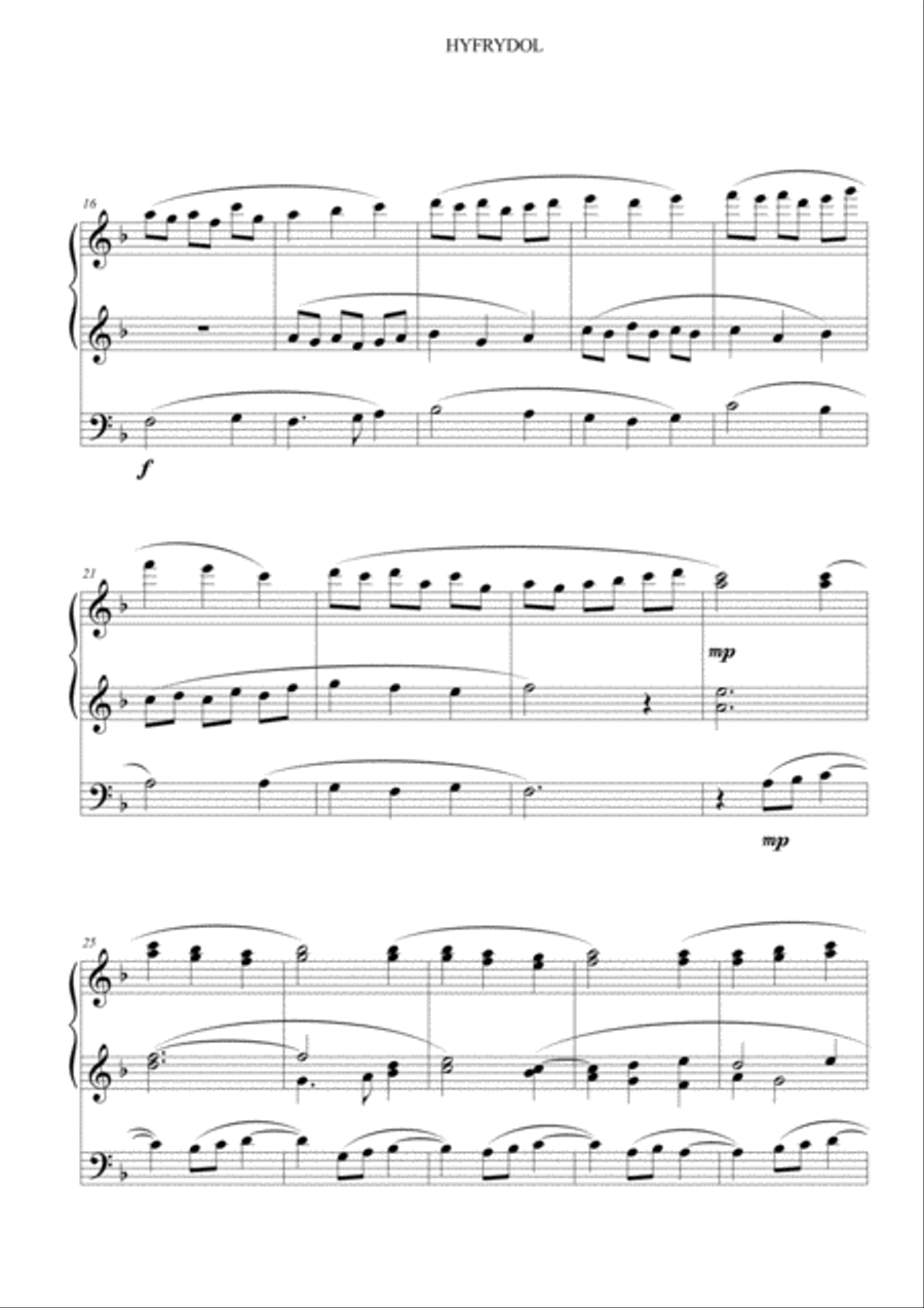 Chorale Prelude on Hyfrydol Organ Solo scores gallery preview page 4