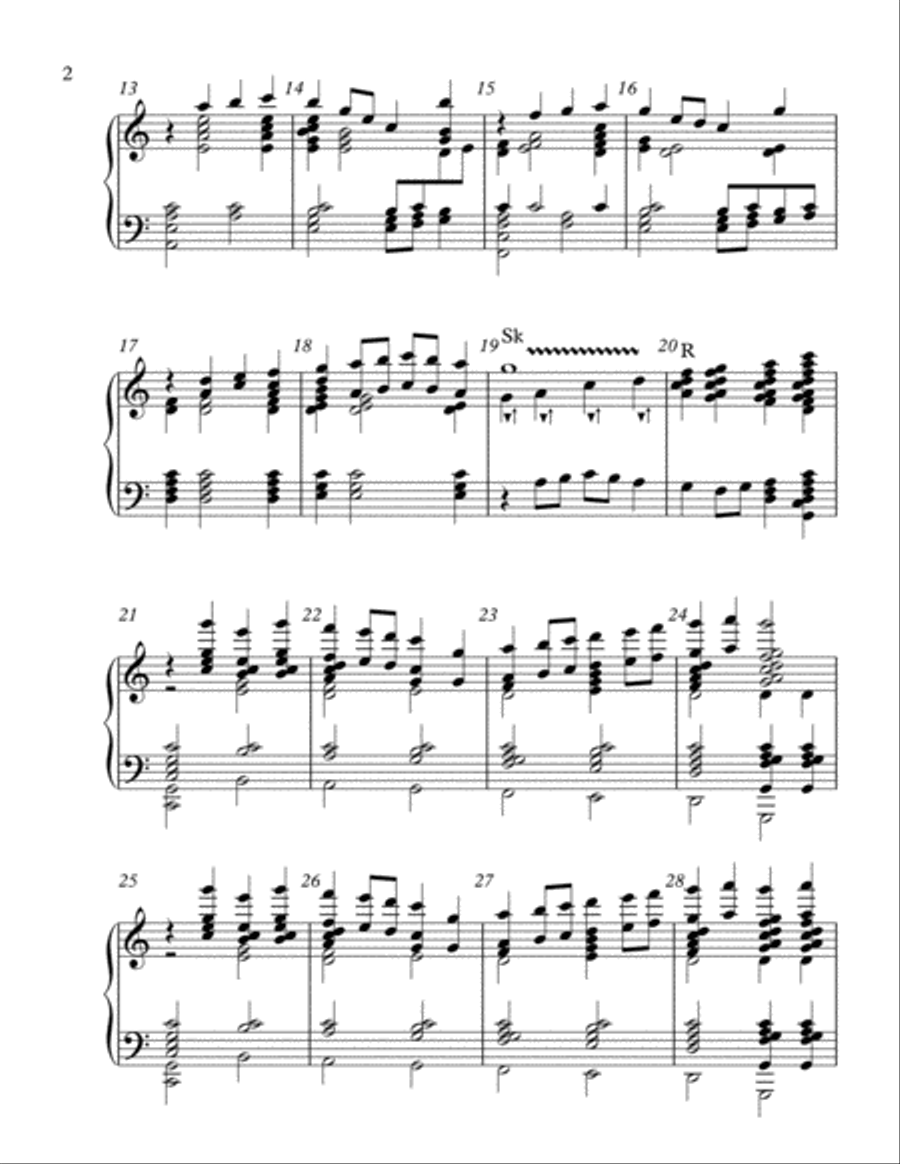Sunrise Fanfare - 3-7 oct. handbells, Level 3- Handbell Choir scores gallery preview page 2