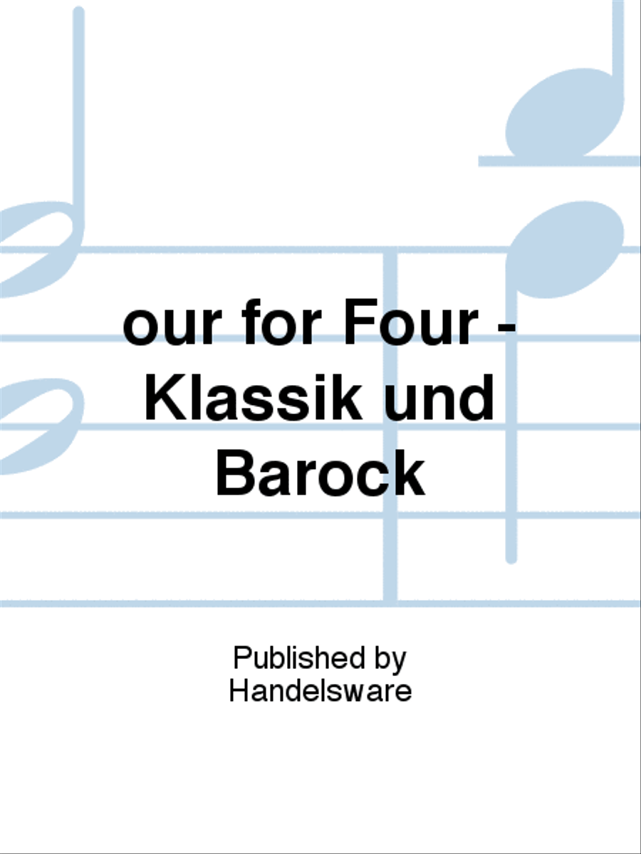 our for Four - Klassik und Barock B-Flat Clarinet scores gallery preview page 1