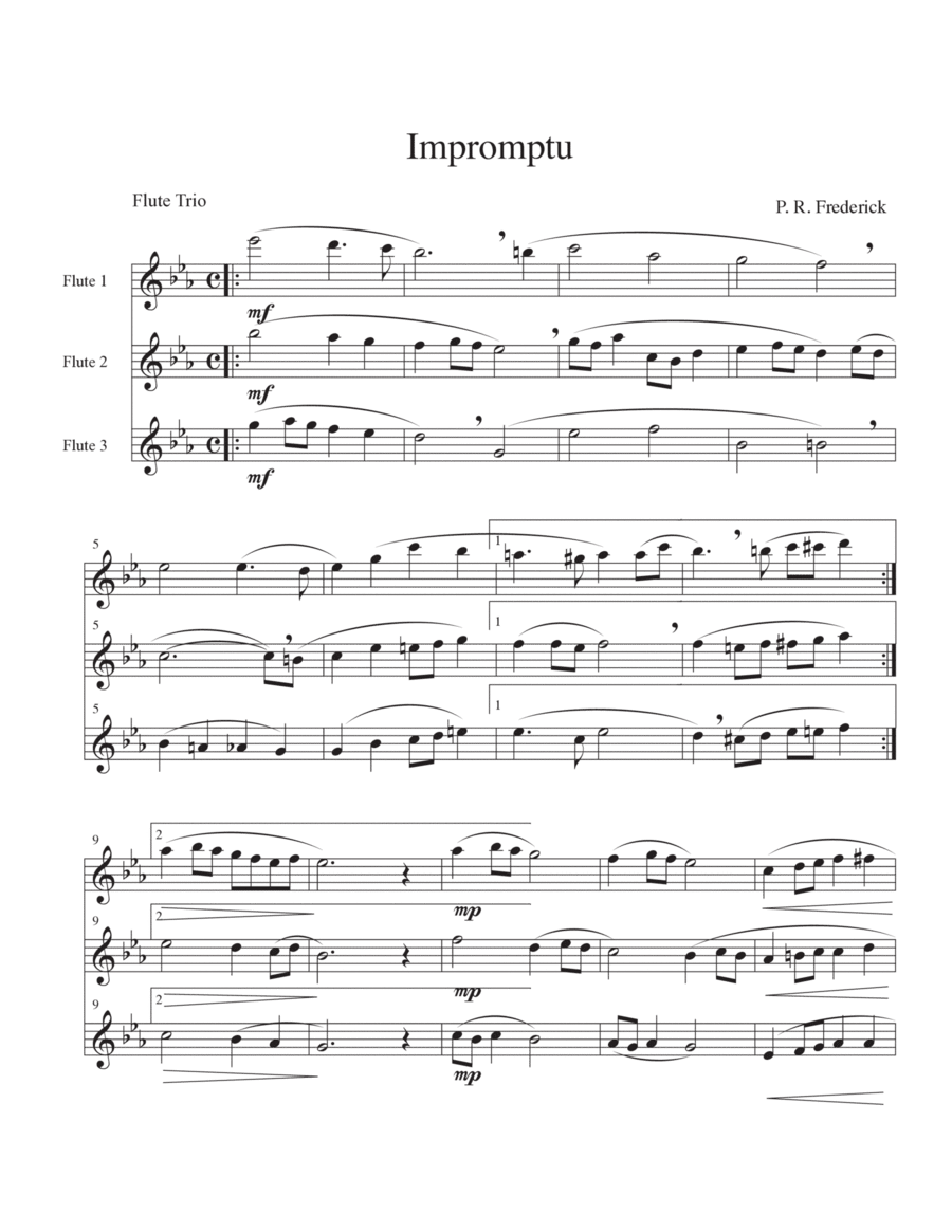 Impromptu (Flute Trio) image number null