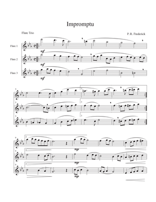 Book cover for Impromptu (Flute Trio)