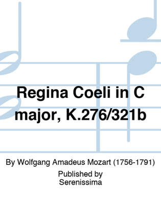 Book cover for Regina Coeli in C major, K.276/321b