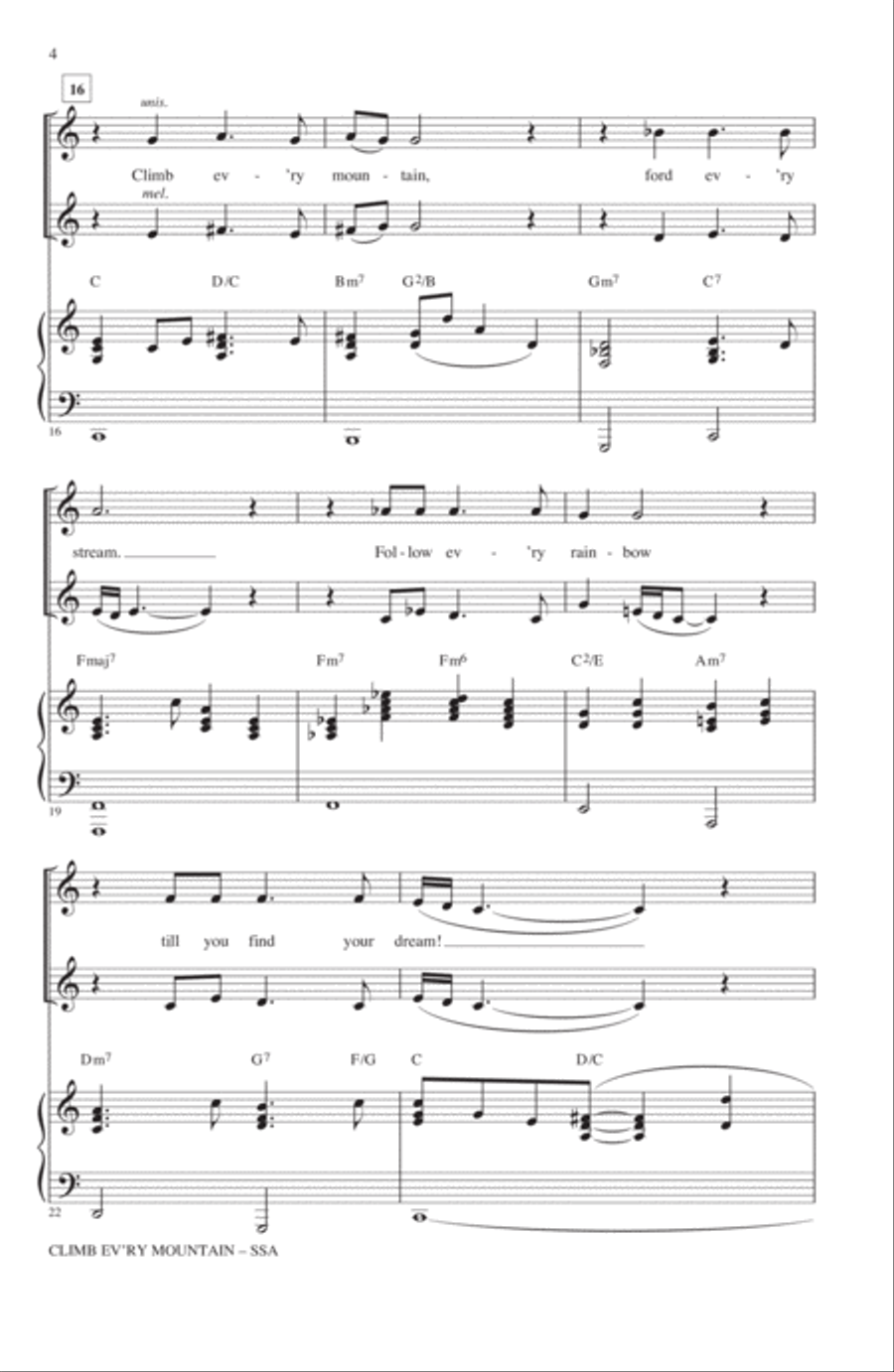 Climb Ev'ry Mountain Climb Ev'ry Mountain SSA scores gallery preview page 3