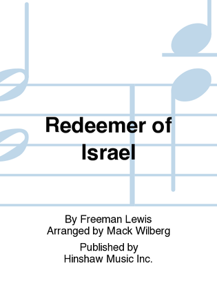 Book cover for Redeemer of Israel