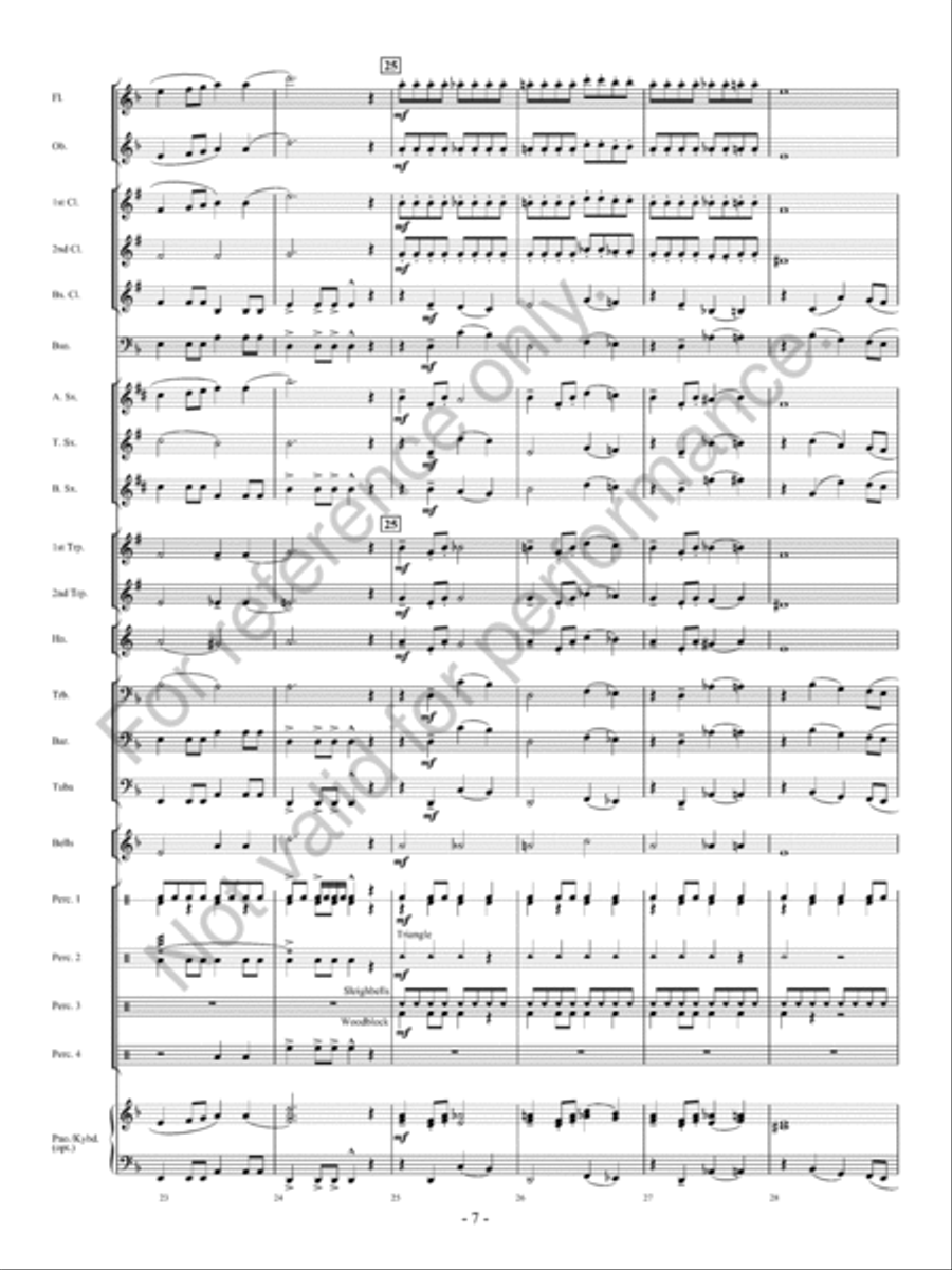 Raptors: Birds of Prey Concert Band scores gallery preview page 8