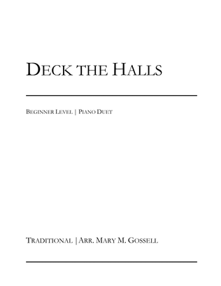 Deck the Halls Piano Duet