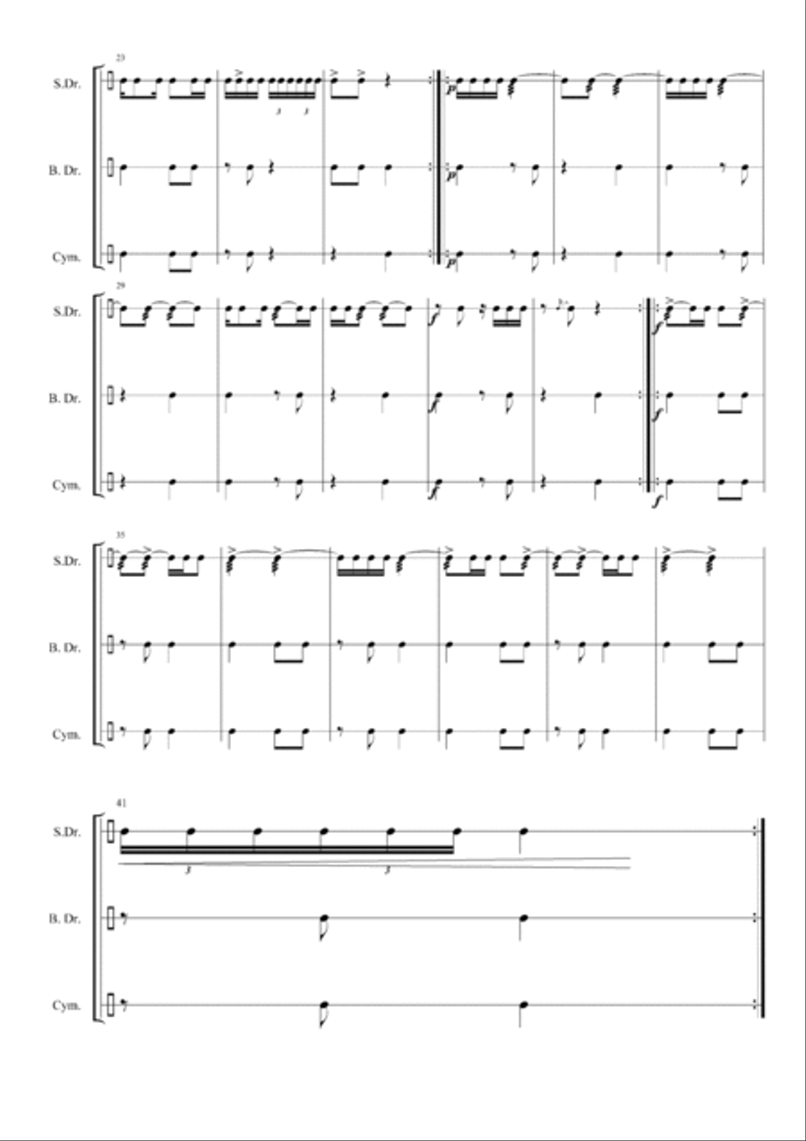 Golddrums Percussion scores gallery preview page 3